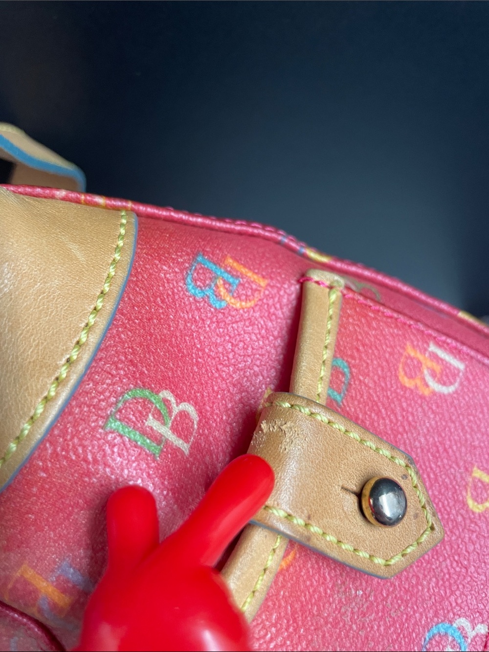 Vintage Dooney & Bourke Rainbow Baguette - Picture 11 of 17